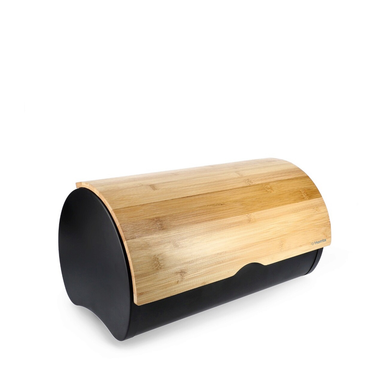 Cutie pentru paine Rakel, Homla, 38x25x21 cm, metal/lemn, negru/bej - imagine 6
